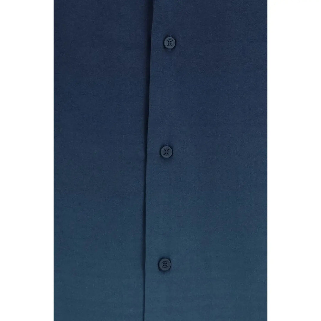 Off-white Blue Viscose Pattern Shirt