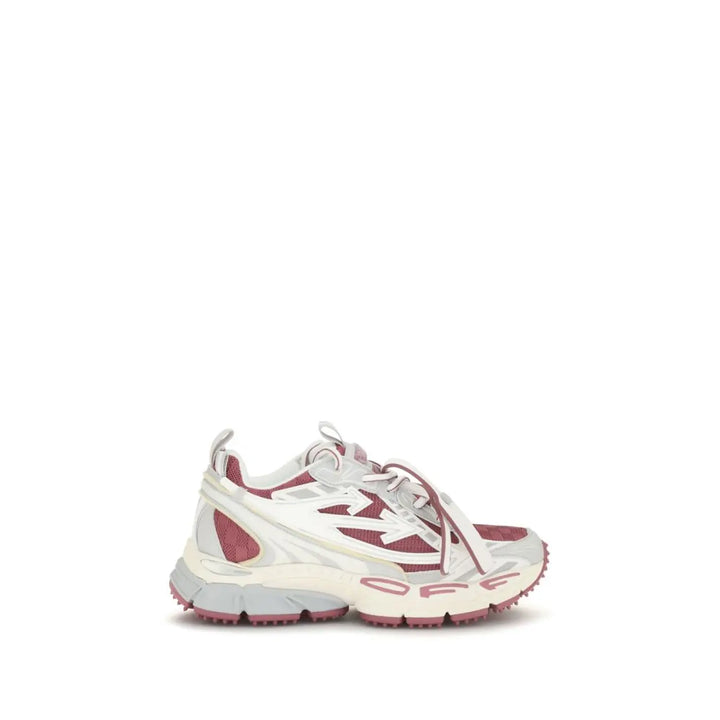 Off-white White Fabric Athletic Sneakers