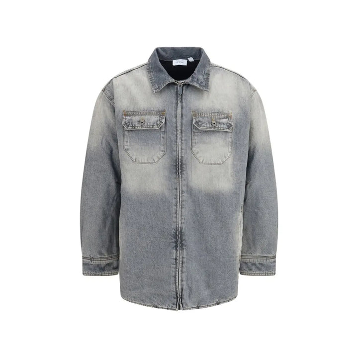 Off-white Gray Cotton Denim Jacket