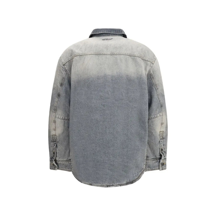 Off-white Gray Cotton Denim Jacket