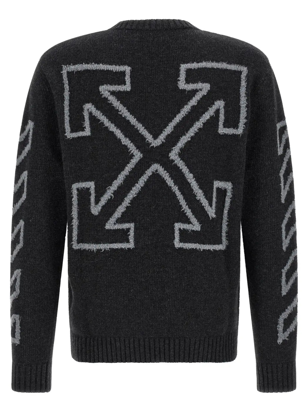 Off-white Gray Wool Cardigan