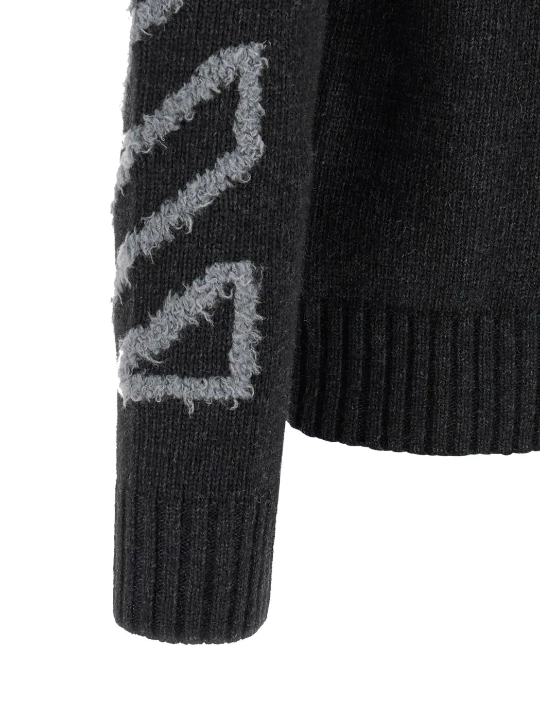 Off-white Gray Wool Cardigan