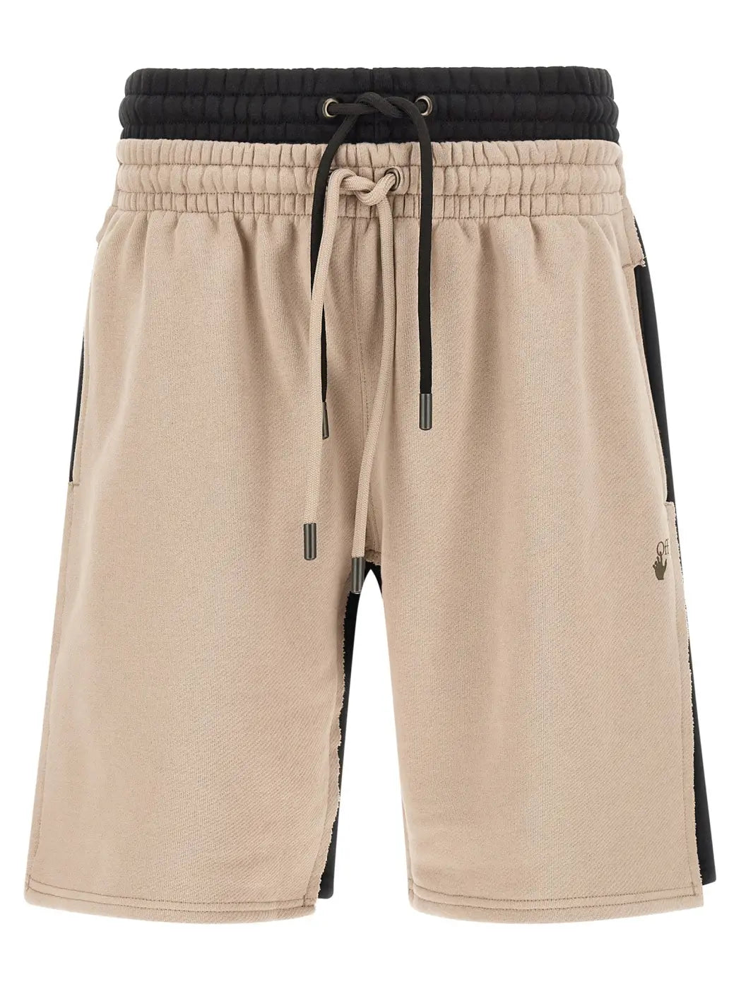 Off-white Multicolor Cotton Bermuda Shorts