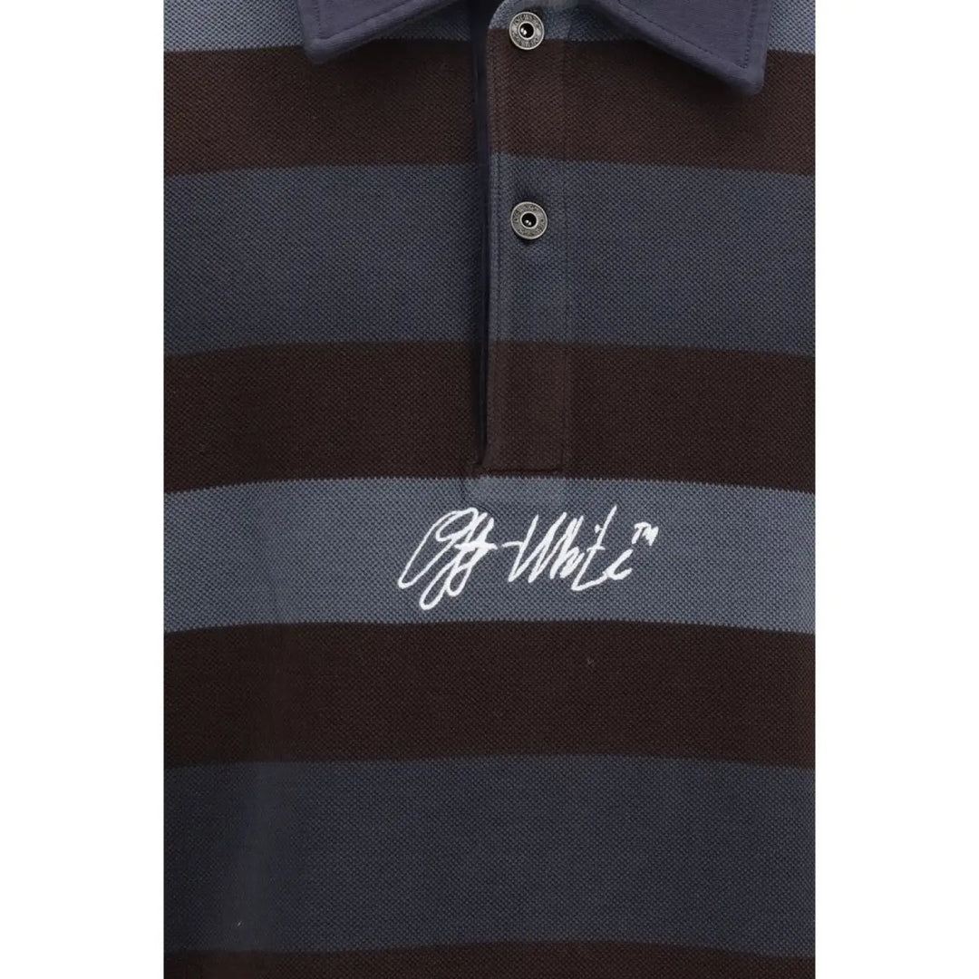 Off-white Multicolor Cotton Polo Shirt
