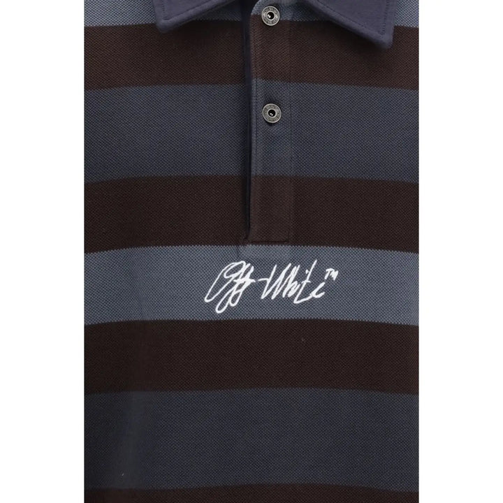 Off-white Multicolor Cotton Polo Shirt