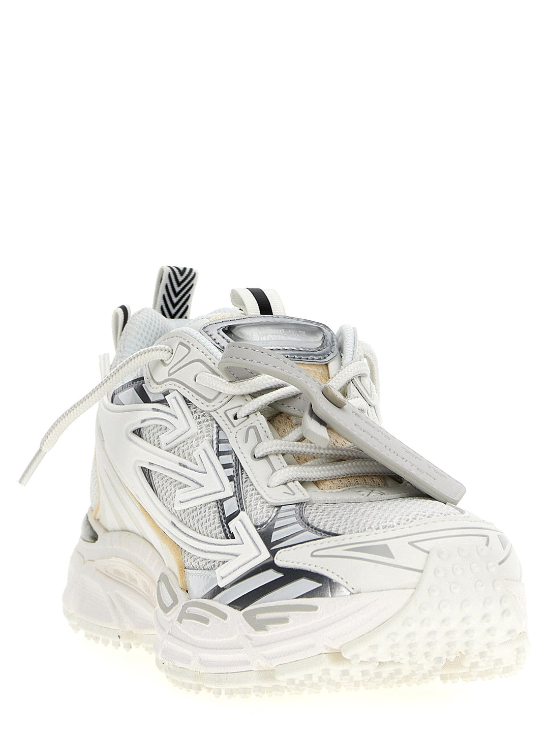 Off-White White Polyethylene Athletic Sneakers