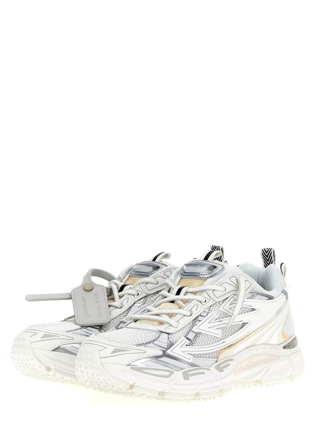 Off-White White Polyethylene Athletic Sneakers