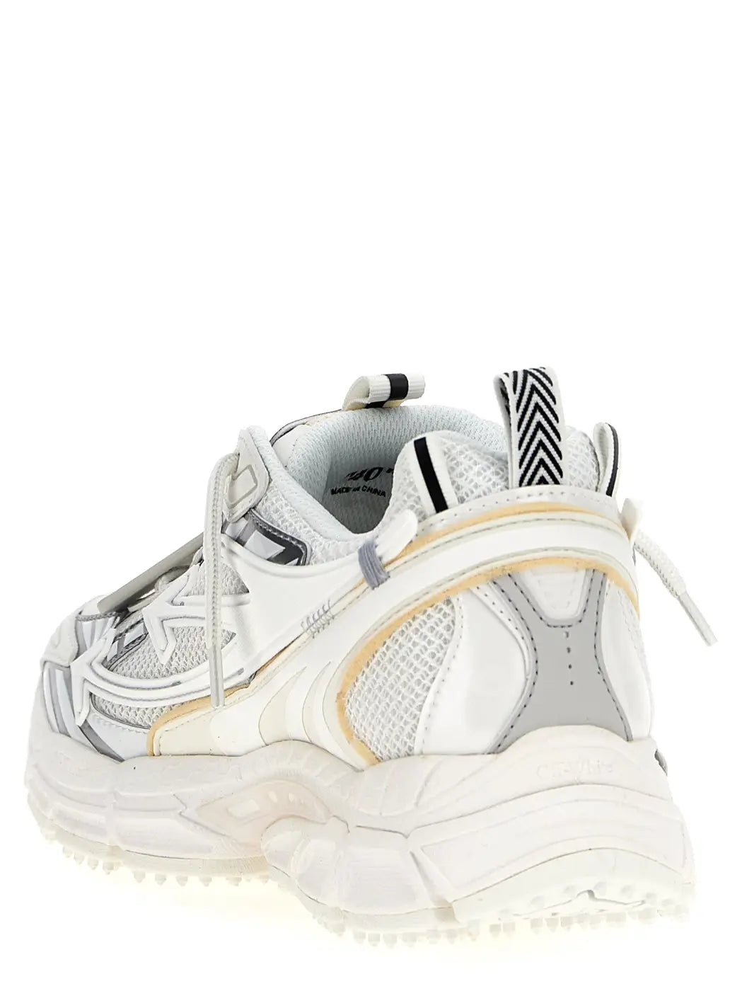 Off-white White Polyethylene Athletic Sneakers