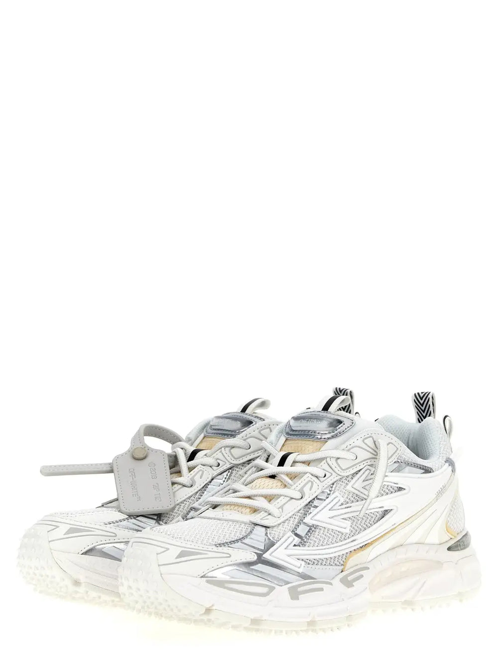 Off-white White Polyethylene Athletic Sneakers