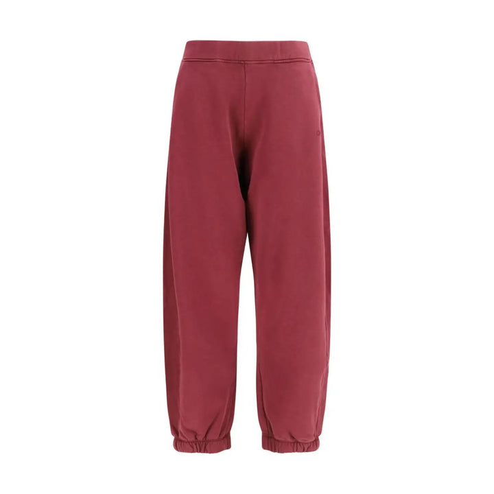 Off-white Purple Cotton Joggers (workout Pants)