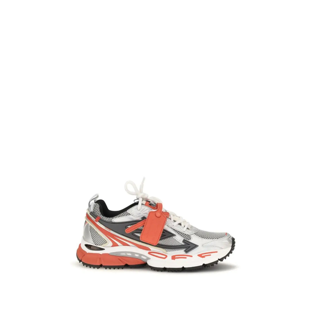 Off-white Red Polyethylene Athletic Sneakers