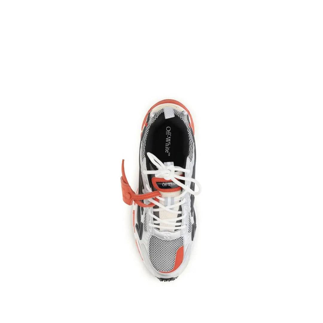 Off-white Red Polyethylene Athletic Sneakers