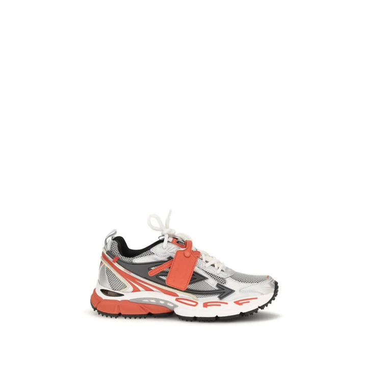 Off-white Red Polyethylene Athletic Sneakers