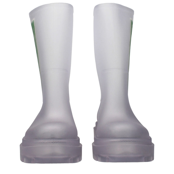 Off-white Transparent Pvc Ankle Boots