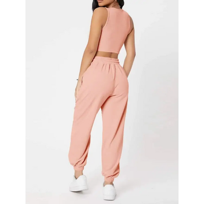 Cozy Cotton Joggers Set with Pockets Trendsi