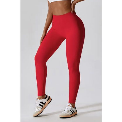 Elevate Your Workout with Wide Waistband Slim Fit Sports Leggings Trendsi