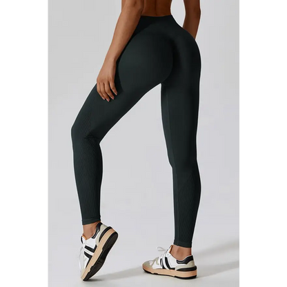 Elevate Your Workout with Wide Waistband Slim Fit Sports Leggings Trendsi