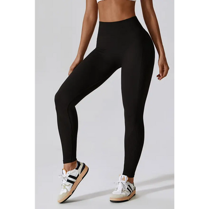 Elevate Your Workout with Wide Waistband Slim Fit Sports Leggings Trendsi