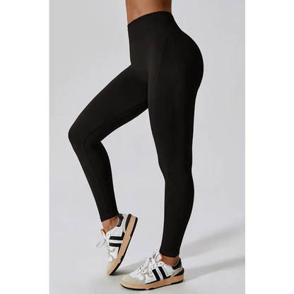 Elevate Your Workout with Wide Waistband Slim Fit Sports Leggings Trendsi