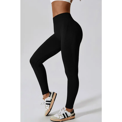 Elevate Your Workout with Wide Waistband Slim Fit Sports Leggings Trendsi