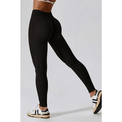 Elevate Your Workout with Wide Waistband Slim Fit Sports Leggings Trendsi