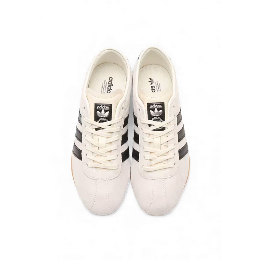 Women’s Adidas Originals Black and White Suede Leather Athletic Sneakers