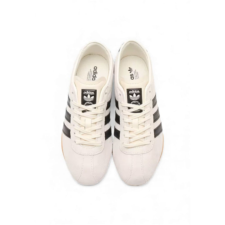 Women’s Adidas Originals Black and White Suede Leather Athletic Sneakers