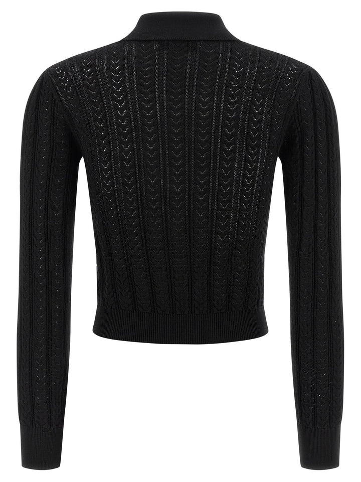 Women’s Alessandra Rich Black Cotton Cardigan