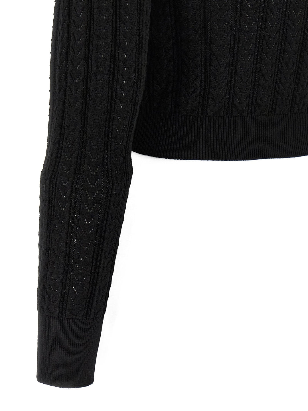 Women’s Alessandra Rich Black Cotton Cardigan