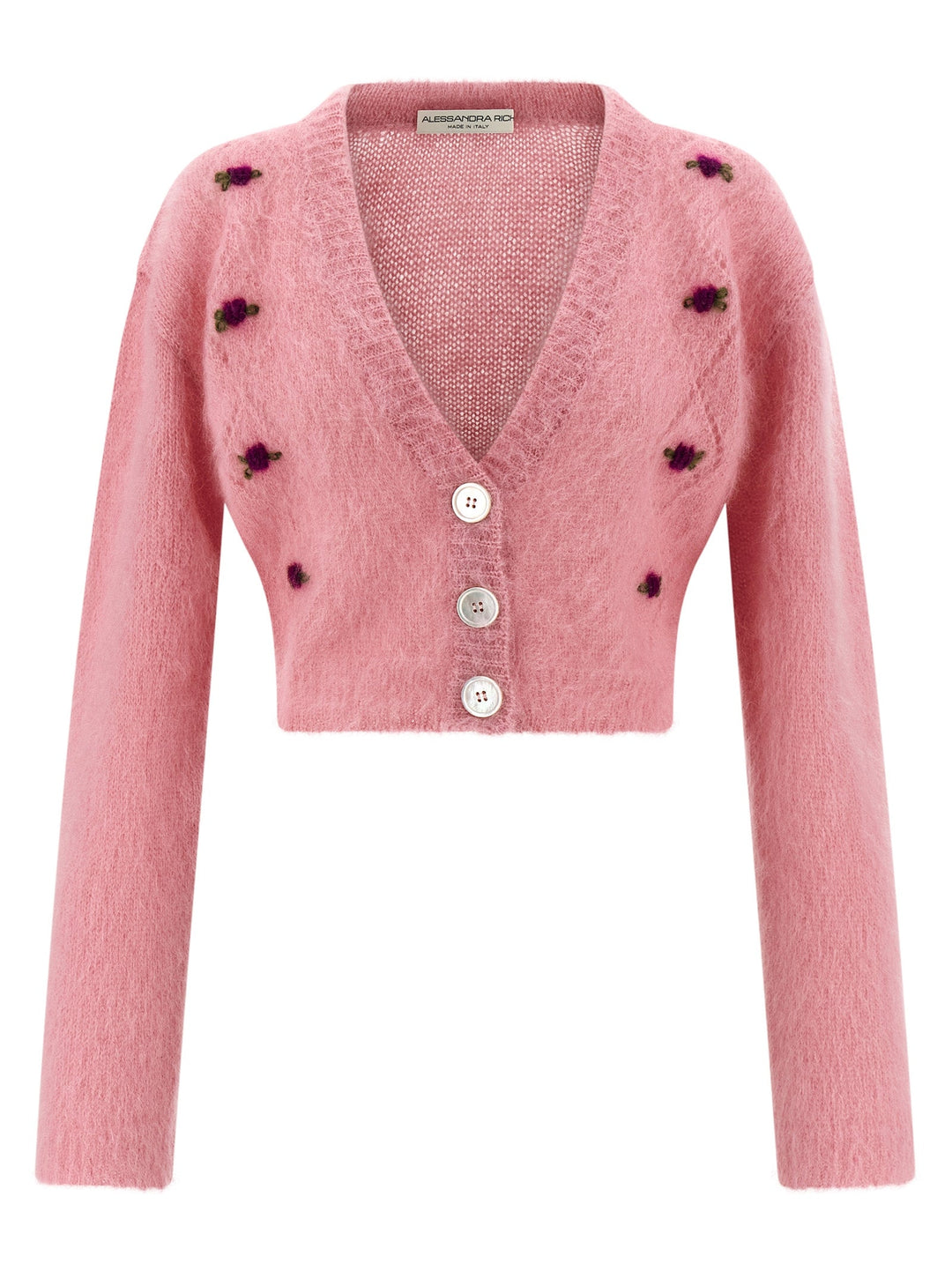 Women’s Alessandra Rich Multicolor Wool Cardigan