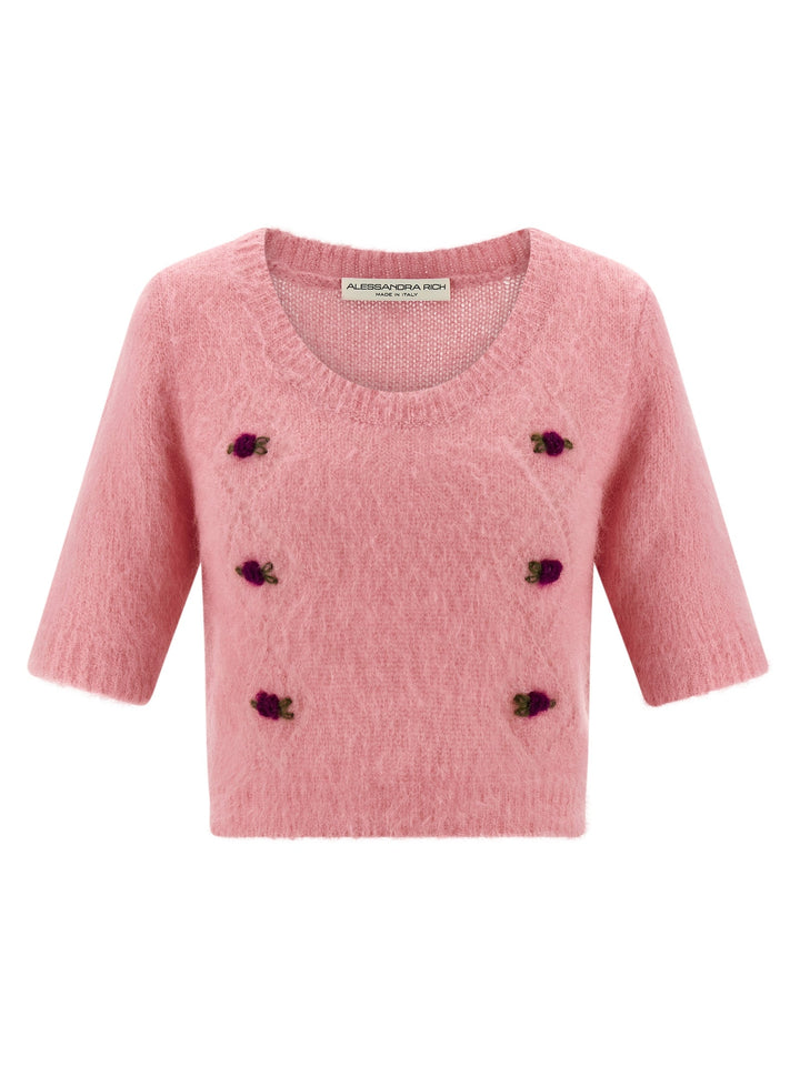 Women’s Alessandra Rich Multicolor Wool Cardigan