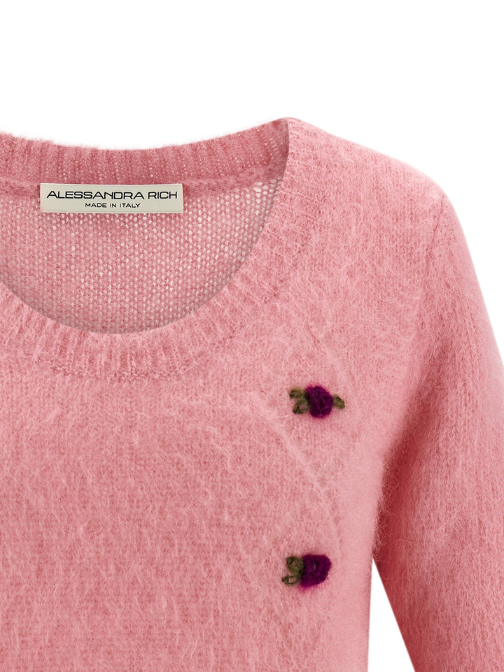 Women’s Alessandra Rich Multicolor Wool Cardigan
