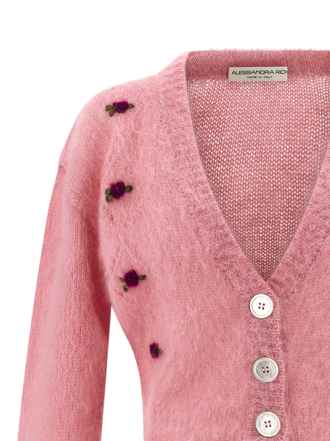 Women’s Alessandra Rich Multicolor Wool Cardigan