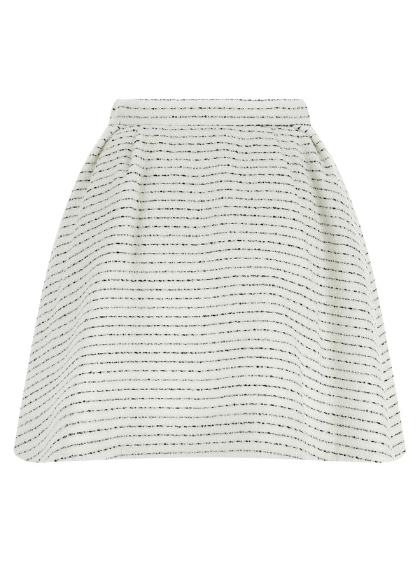 Women’s Alessandra Rich White Polyamide Long Skirt