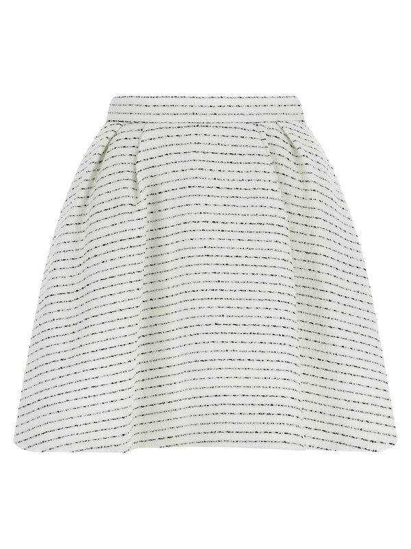 Women’s Alessandra Rich White Polyamide Long Skirt