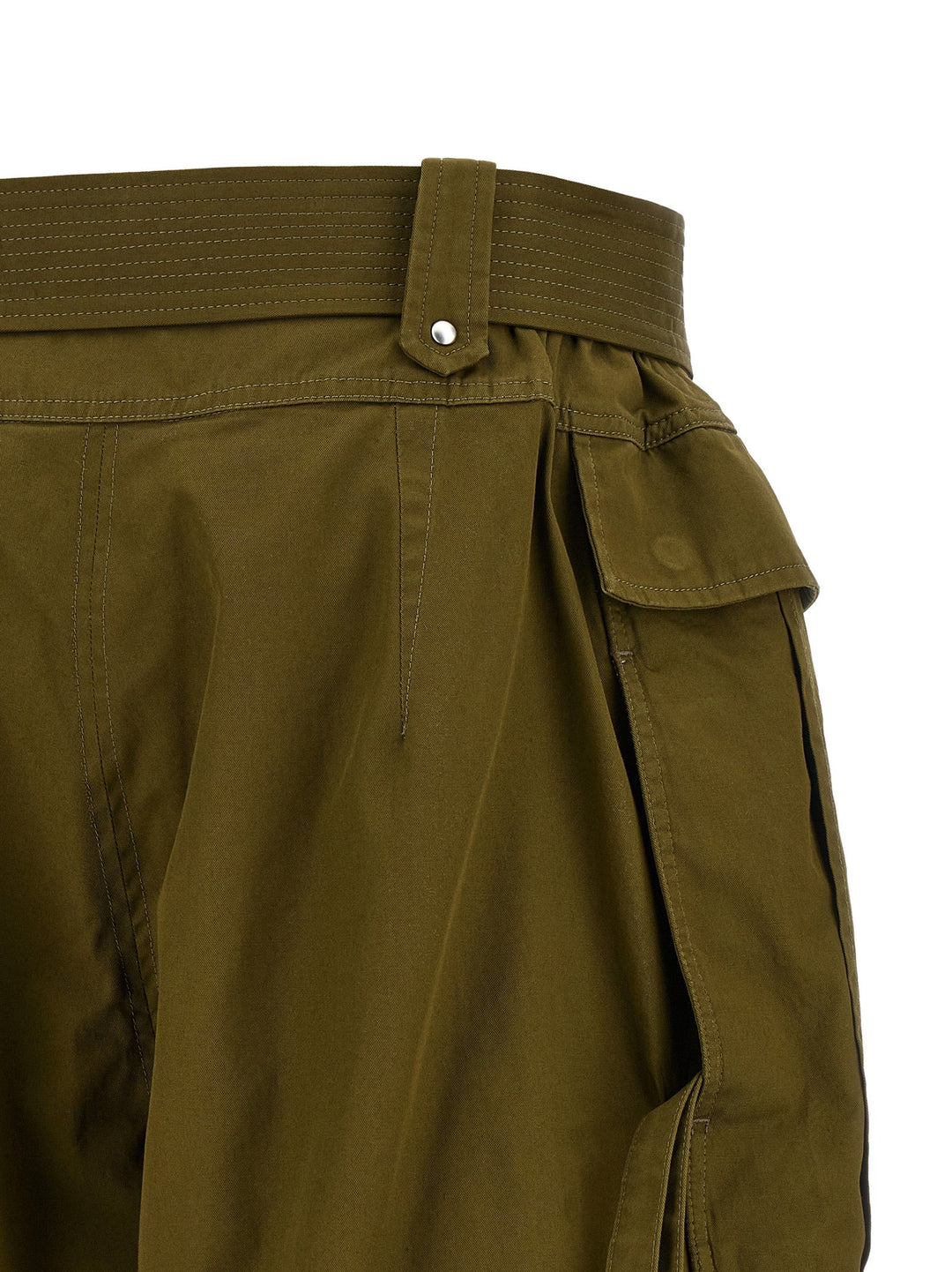 Women’s Alexander Mcqueen Bicolor Cotton Bermuda Shorts