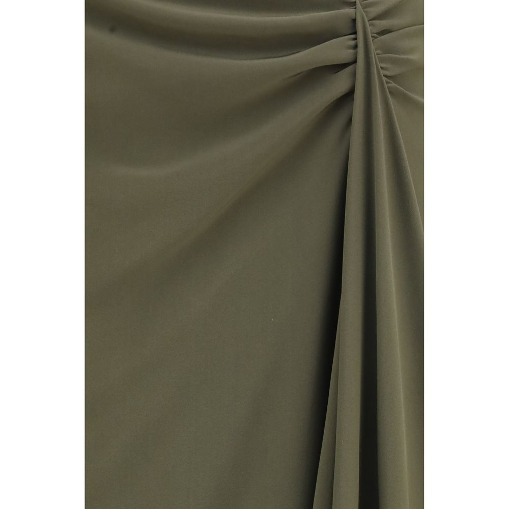 Women’s Alexander Mcqueen Bicolor Silk Long Skirt