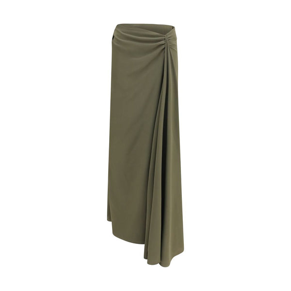 Women’s Alexander Mcqueen Bicolor Silk Long Skirt
