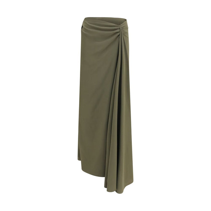 Women’s Alexander Mcqueen Bicolor Silk Long Skirt