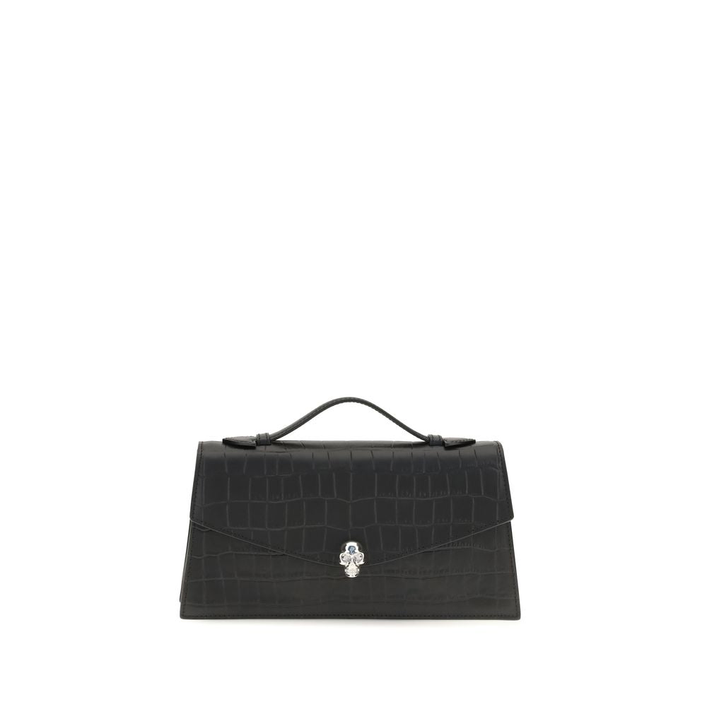 Women’s Alexander Mcqueen Black Calf Leather Bos Taurus Handbag