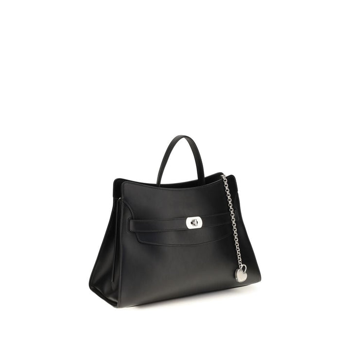 Women’s Alexander Mcqueen Black Calf Leather Bos Taurus Shoulder Bag