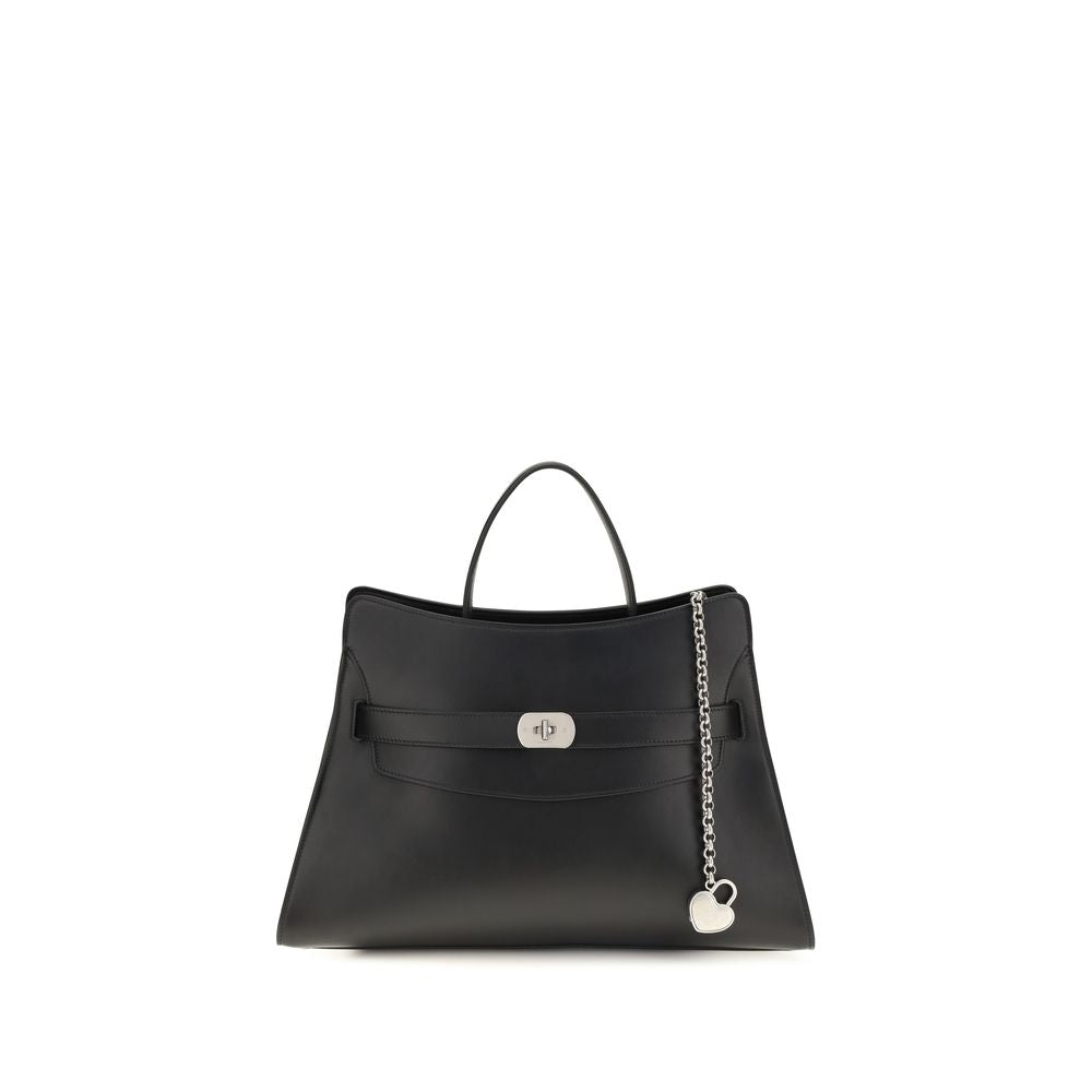Women’s Alexander Mcqueen Black Calf Leather Bos Taurus Shoulder Bag