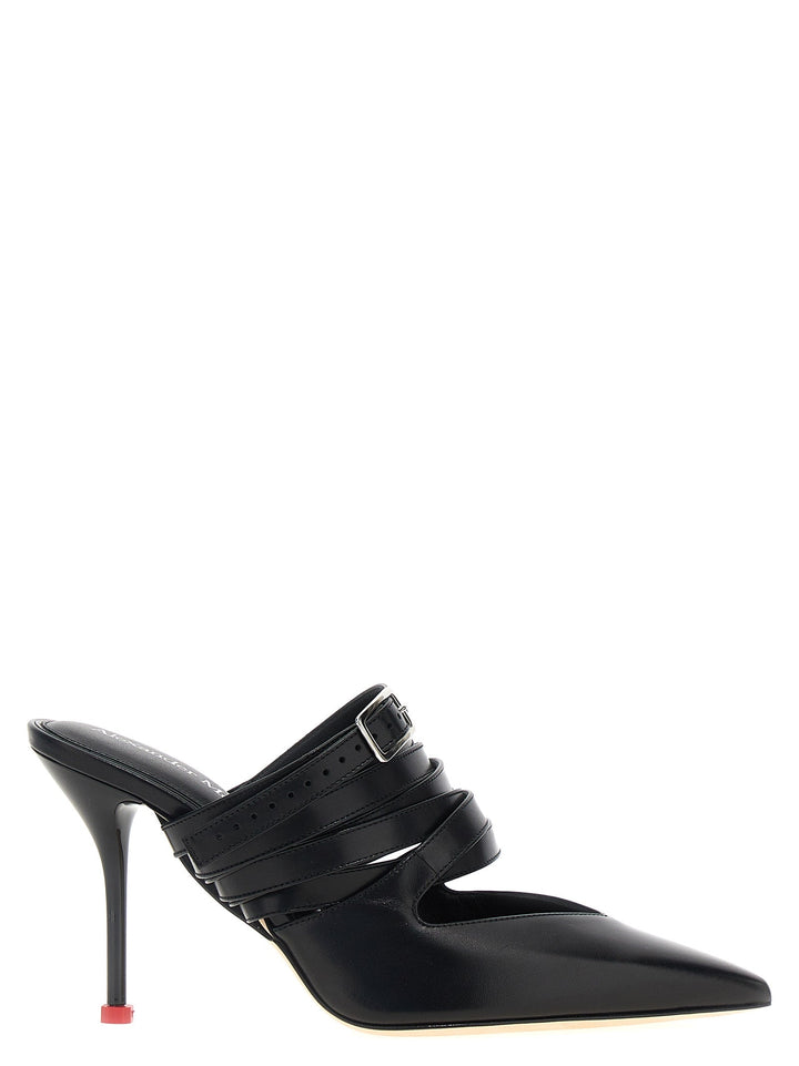 Women’s Alexander Mcqueen Black Cowhide High Heel Pumps
