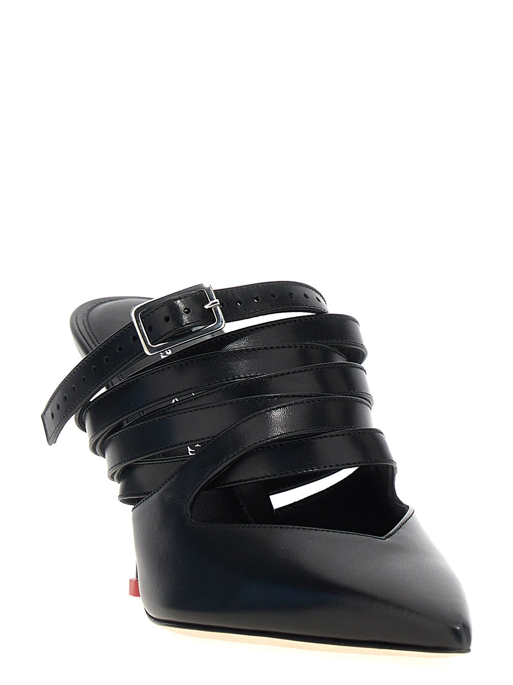 Women’s Alexander Mcqueen Black Cowhide High Heel Pumps