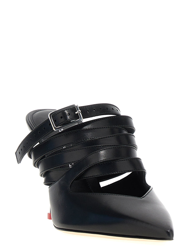 Women’s Alexander Mcqueen Black Cowhide High Heel Pumps
