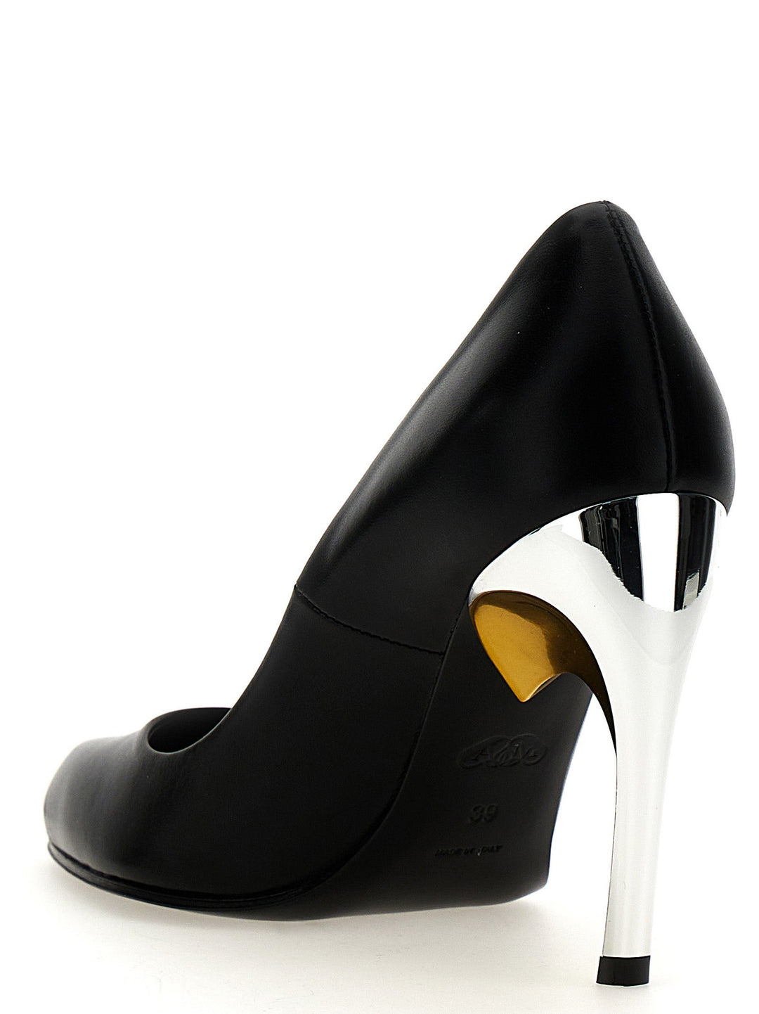 Women’s Alexander Mcqueen Black Lambskin High Heel Pumps