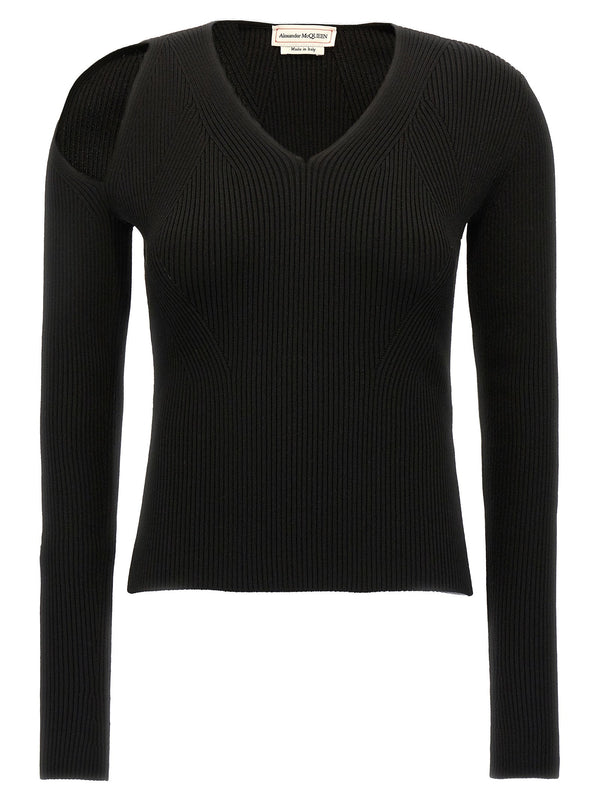 Women’s Alexander Mcqueen Black Wool Cardigan