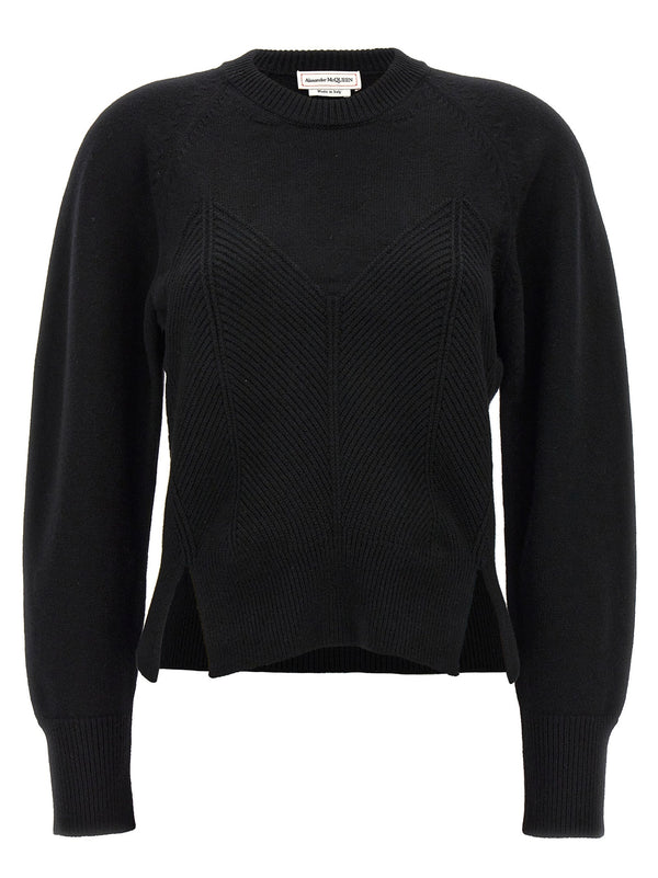 Women’s Alexander Mcqueen Black Wool Cardigan