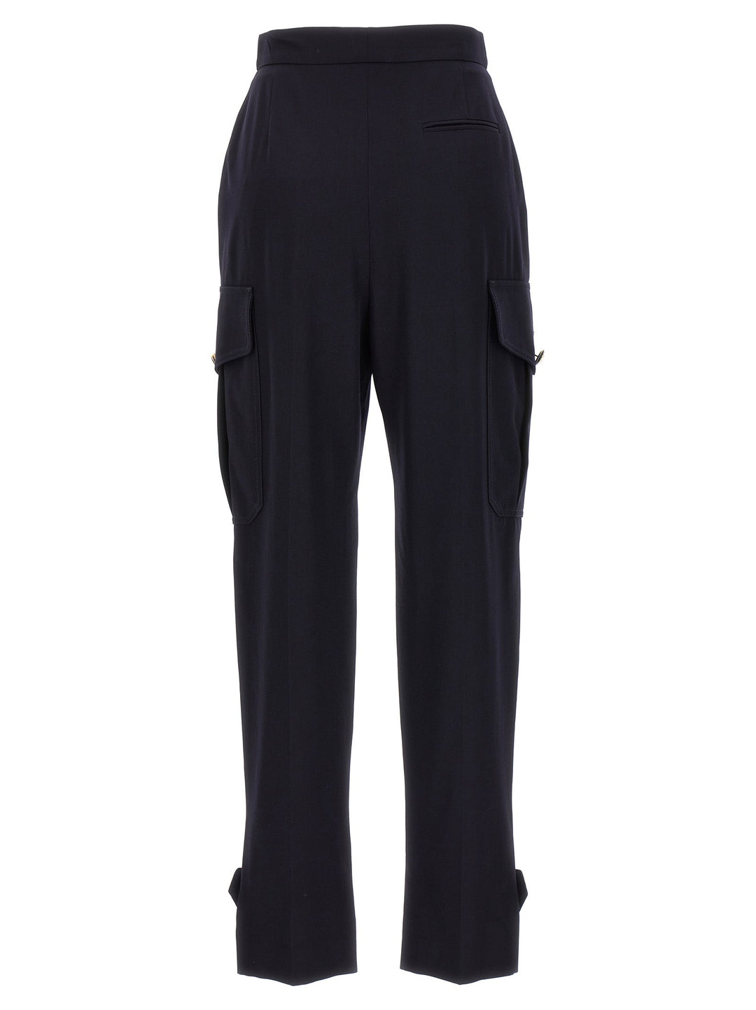 Women’s Alexander Mcqueen Blue Wool Cargo Pants