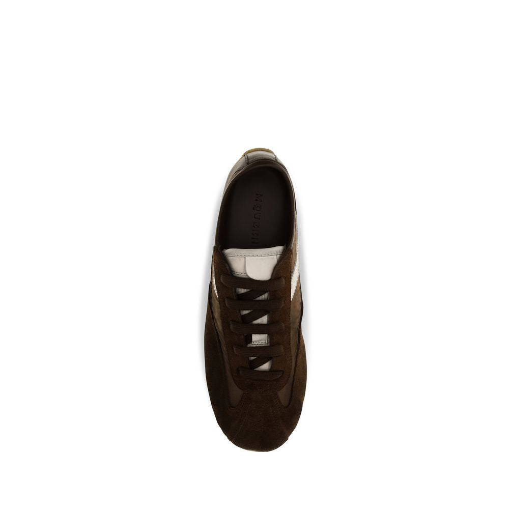 Women’s Alexander Mcqueen Brown Suede Leather Athletic Sneakers